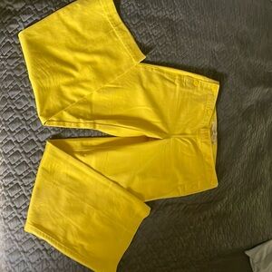 j Crew canary yellow vintage chino Sz 6